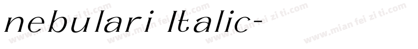 nebulari Italic字体转换